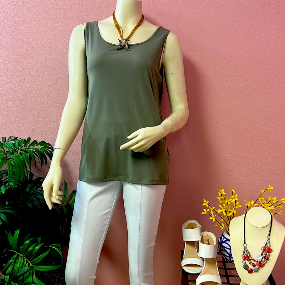 Chico’s green tank top